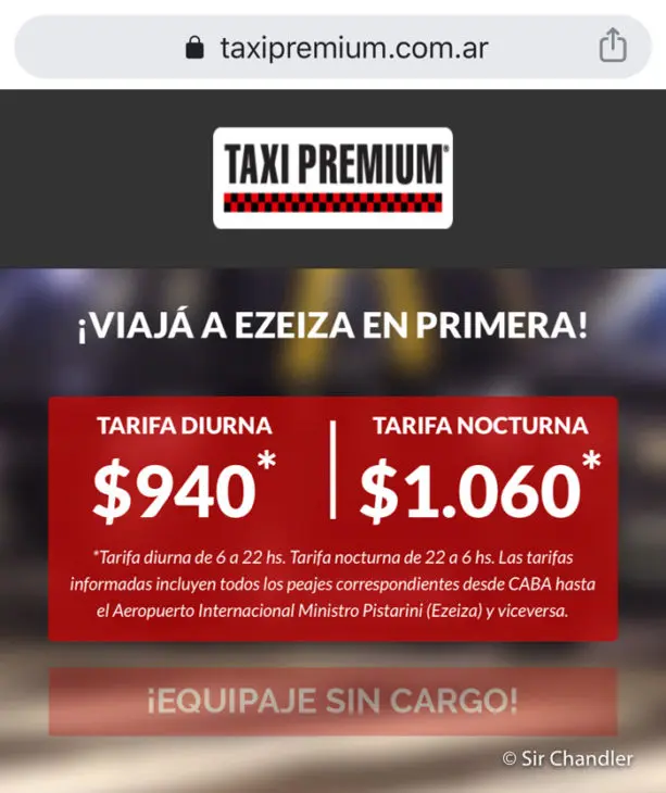 cuanto cuesta un taxi a ezeiza - Cuánto cuesta un viaje de capital a Ezeiza