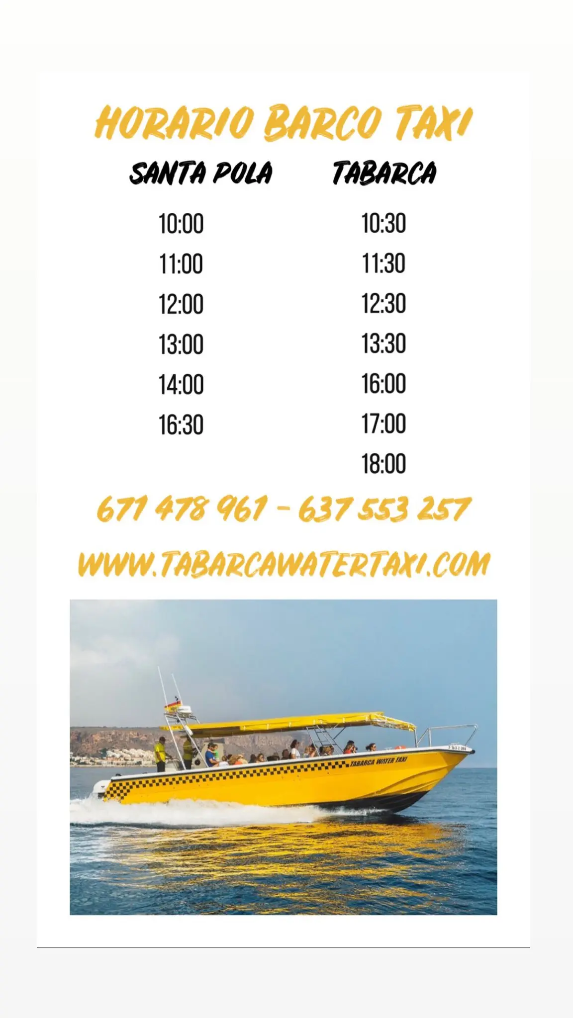 barco taxi tabarca horario - Cuánto tarda el barco a Tabarca