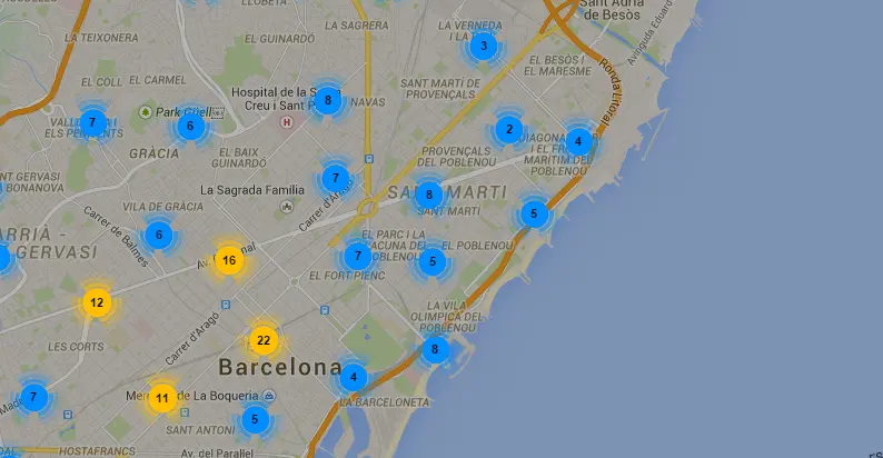 mapa area metropolitana barcelona taxi - Cuántos habitantes tiene la periferia de Barcelona