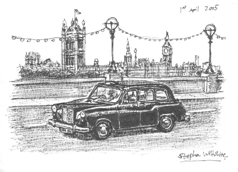 london taxi drawing - What is the famous London taxi